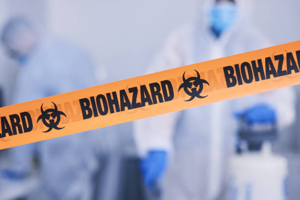 Professional Biohazard Cleanup technician working in Washington Court House, OH